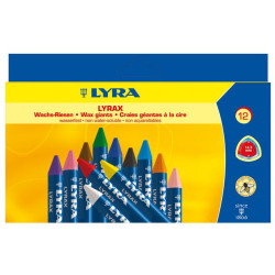 Bivaxkrita LYRAX 12 färger