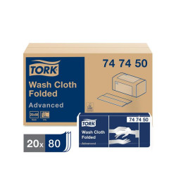 Tvättlapp TORK Adv 6-lag vit 1600/fp