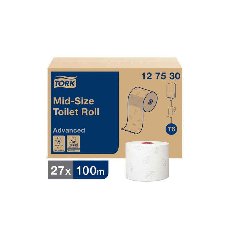 Toalettpapper TORK Adv T6 2-lag 27/fp