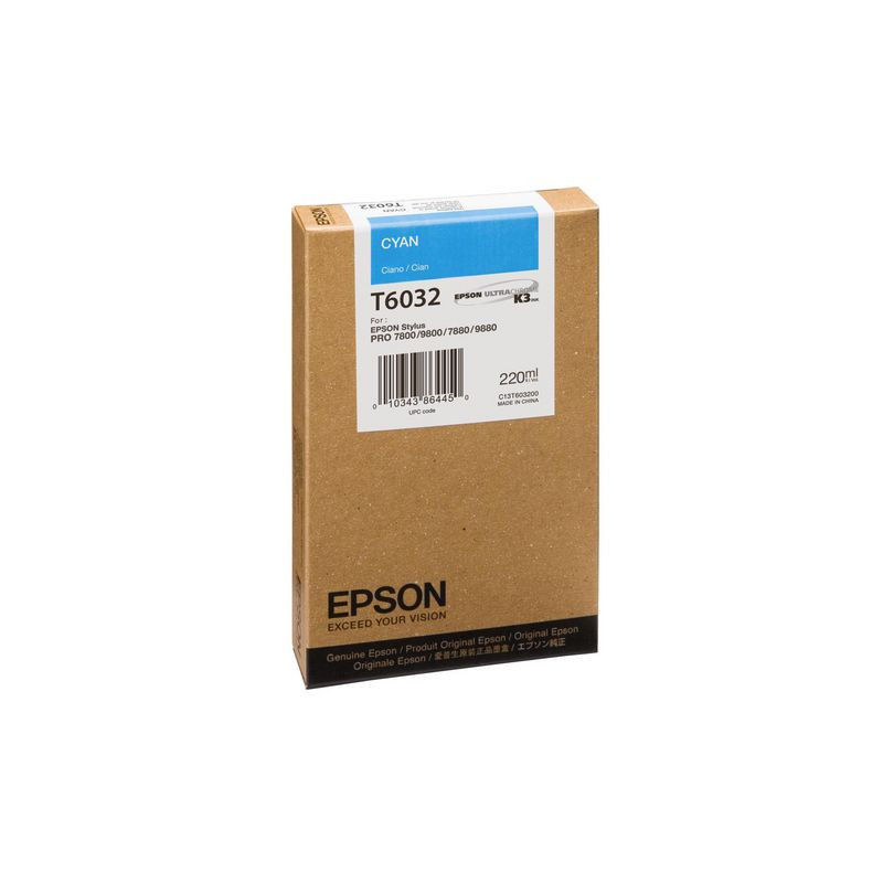 Bläckpatron EPSON C13T603200 cyan