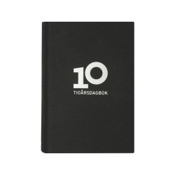10-årsdagbok linne svart-1133