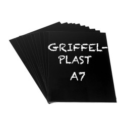 Griffelplast A7 svart 10/fp