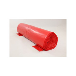 Plastsäck optisk 70L 45my röd 25/RL