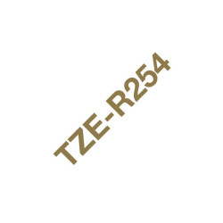 Tape BROTHER TZERE54 24mm guld på rosa