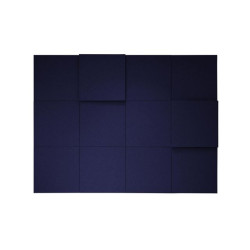 Bordsskärm ABSTRACTA softline 83x65 blå