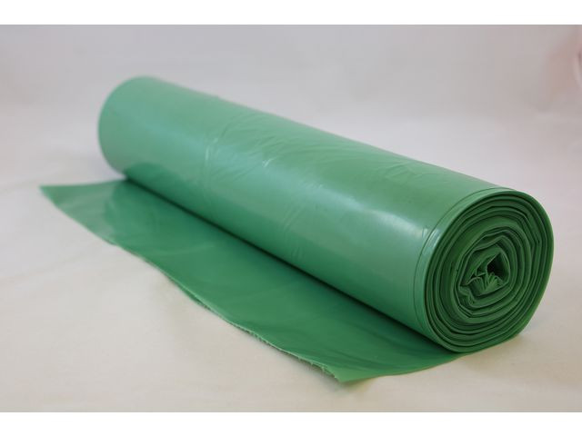 Plastsäck Bio 160L 42my grön 25/rl