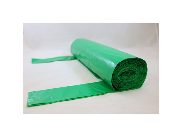 Plastsäck opt R100% 70L 45my grön 25/rl