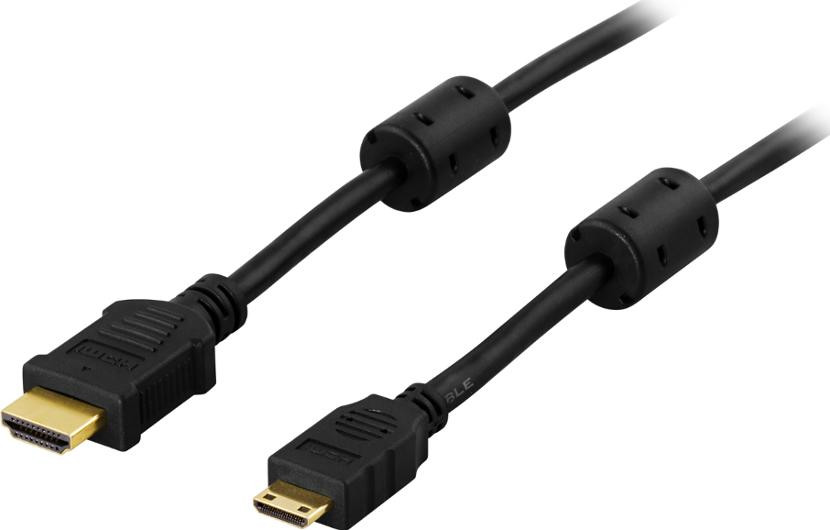 Kabel DELTACO HDMI - HDMI Mini 3m svart