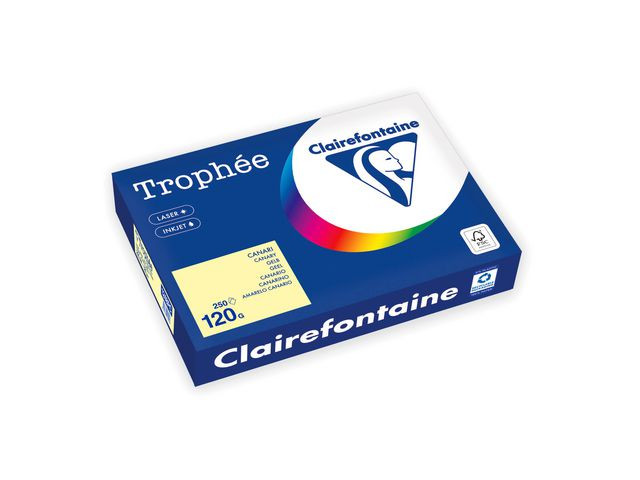 Kop.ppr TROPHEÉ A4 120g oh ljusgul 250/F