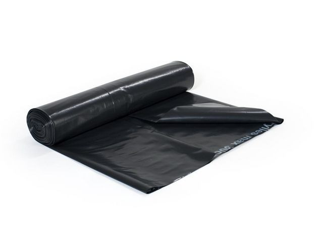 Plastsäck storkök LD 125L 90my svart10/r