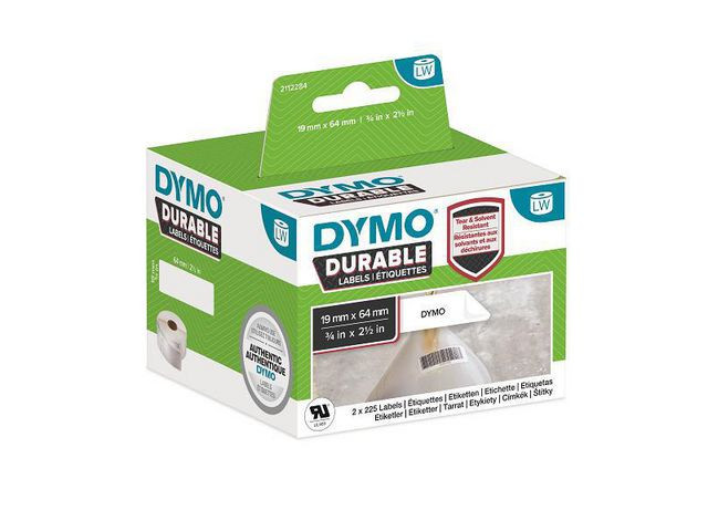 Etikett DYMO LW Durable 19x64mm 2rl/fp