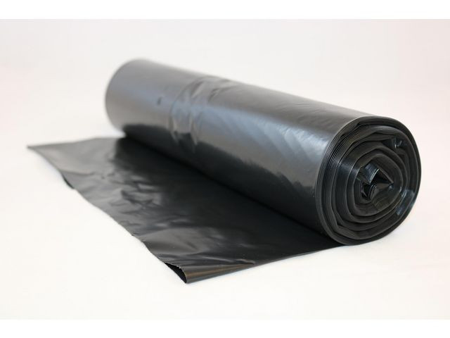 Plastsäck LLD R100% 130L 40my svart15/rl