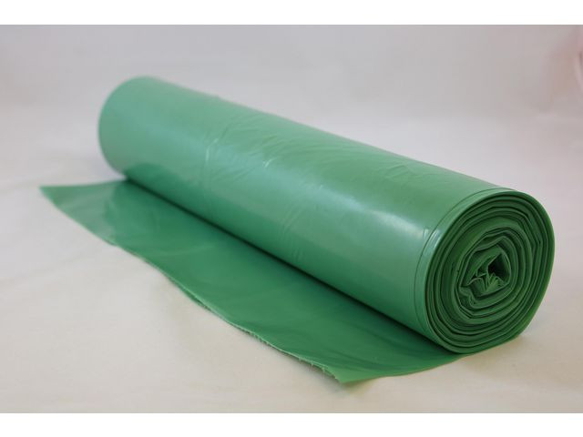 Plastsäck Bio COEX 125L 45my grön 25/rl