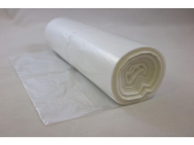 Plastsäck LD R100% 40L 35my transp 50/rl