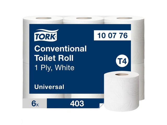 Toalettpapper TORK Uni T4 1-lag 6/fp