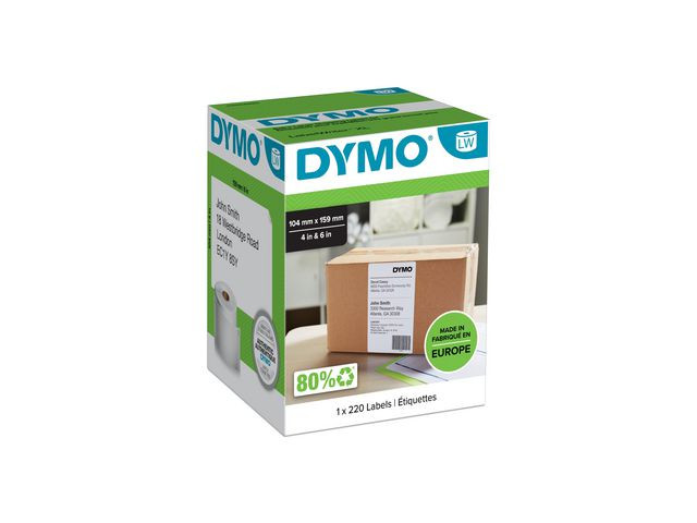 Etikett DYMO LW 104x159mm 220/fp