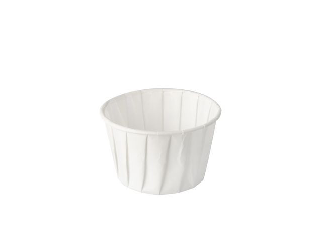 Dressingbägare 90ml vit 100/fp