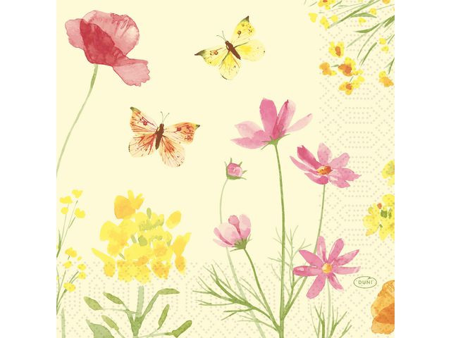 Servett Poppy 3-lags 33x33cm 50/fp