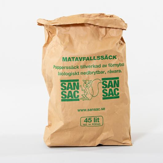 Matavfallspåse papp 45L 2-blad 20/fp