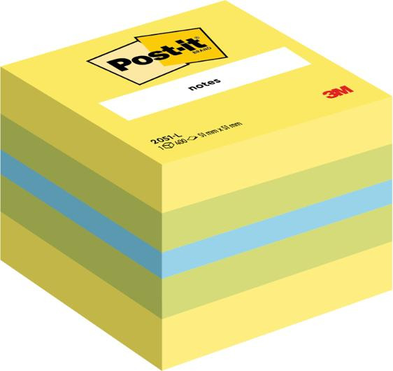 Notes POST-IT minikub 51x51mm lemon