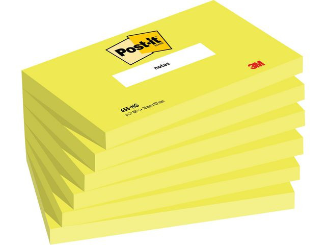 Notes POST-IT neon 76x127mm grön