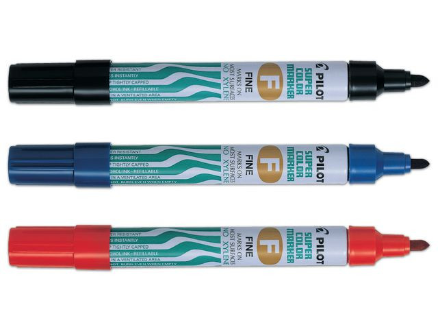 Märkpenna PILOT Super Color F blå
