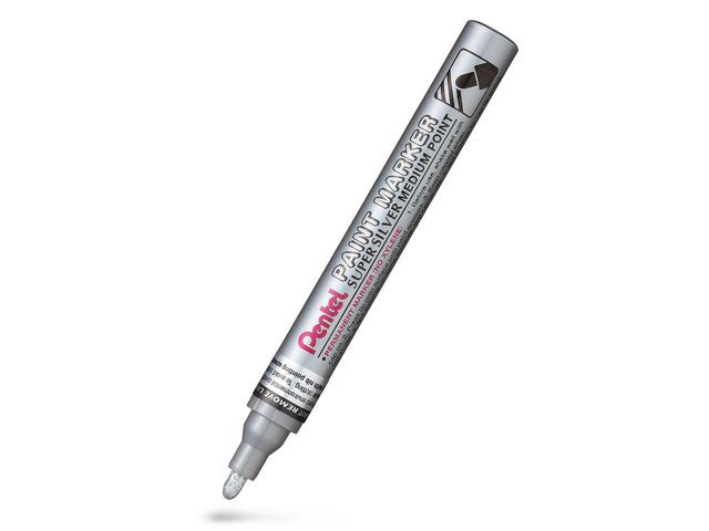 Märkpenna PENTEL Paint Marker rund silv.