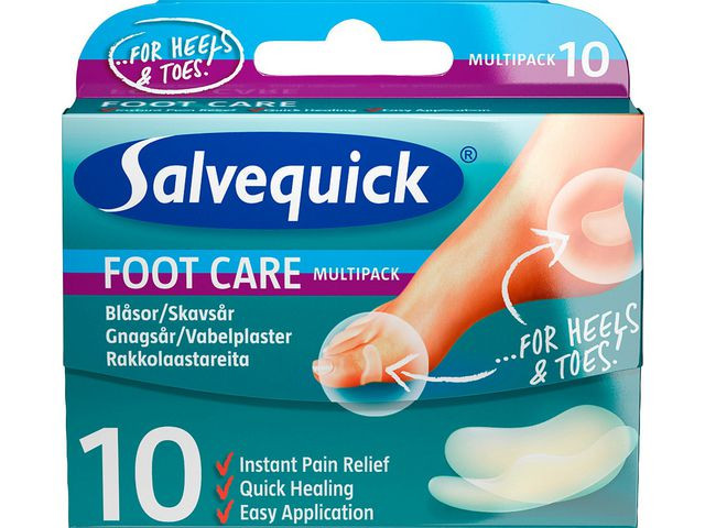 Plåster SALVEQUICK FC skavsår mix 10/fp