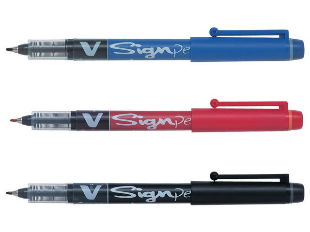 Fineliner PILOT V-Sign Pen röd