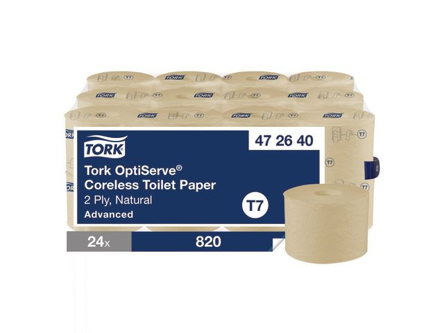 Toalettpapper TORK Adv T7 natur 24/fp