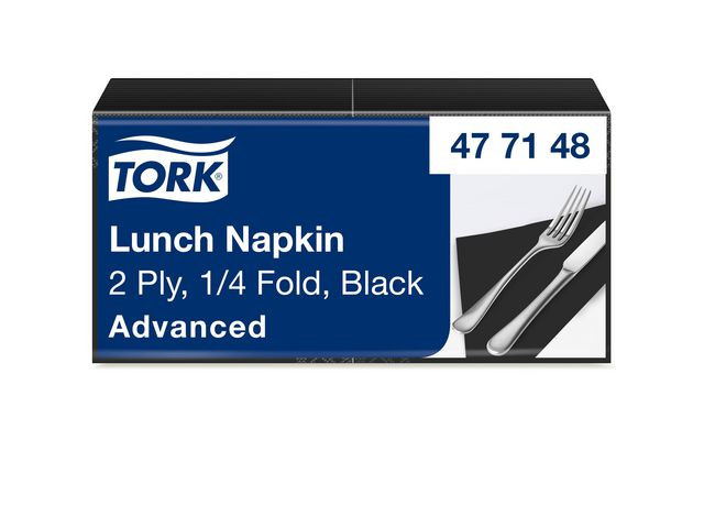 Servett TORK Lunch 2-lags svart 200/fp