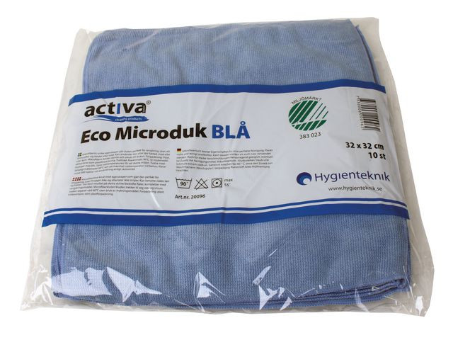 Microfiberduk ACTIVA Eco 32x32cm blå