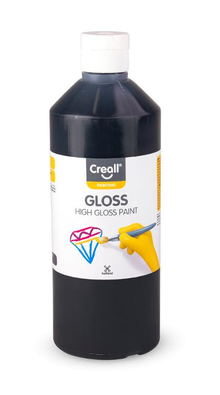 Glansfärg CREALL Gloss 500ml svart
