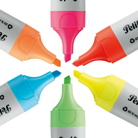 Överstrykningspenna Pelikan neon 6/fp