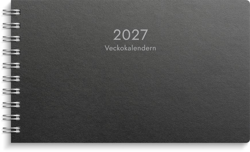 Veckokalendern Eco Line 2027 svart
