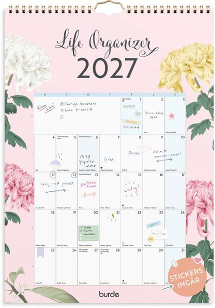 Väggkalender Life Organizer 2027