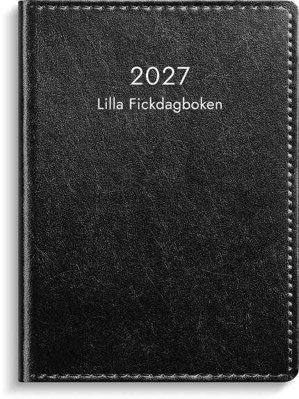Lilla Fickdagboken 2027 konstläder svart