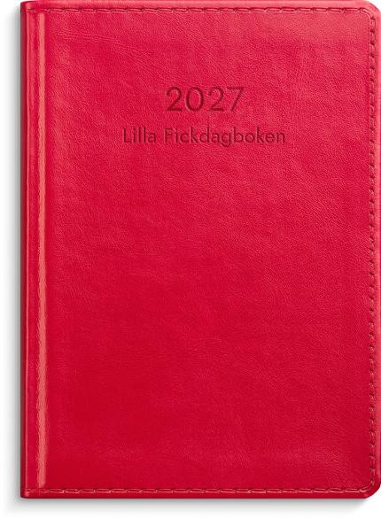 Lilla Fickdagboken 2027 konstläder röd