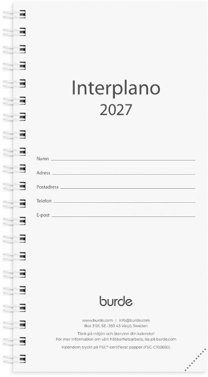 Kalender Interplano refill 2027