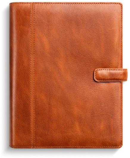 Business Systemkalender 2027 skinn brun