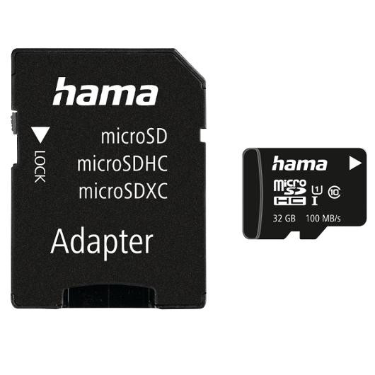 Minneskort HAMA Micro SDHC 32GB CL10