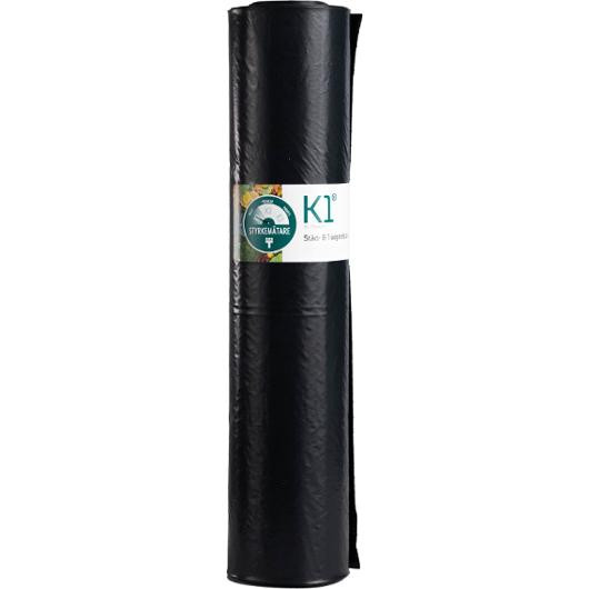 Plastsäck K1 Basic 125L 40my svart 25/rl