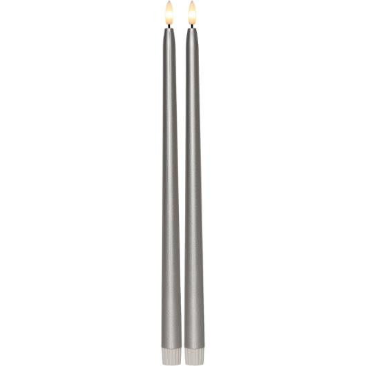 Antikljus STAR T LED 39cm silver 2/fp