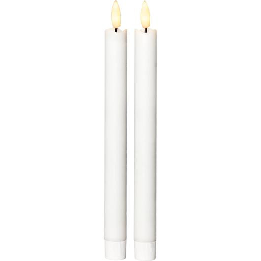 Antikljus STAR T LED Rustic 25cm vit