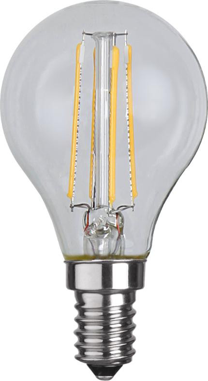 LED-lampa STAR T E14 4W Klot Clear