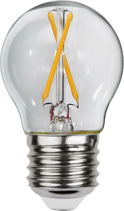 Led-lampa STAR T E27 2W klot klar