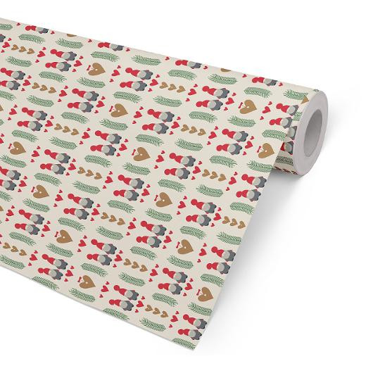 Julpapper Tomtepar 57cmx154m