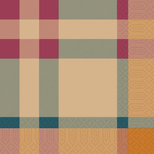 Servett DUNI Tartan 3-lags 33x33cm 50/fp