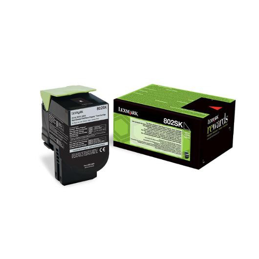 Toner LEXMARK 80C2SK0 802SK 2,5K svart
