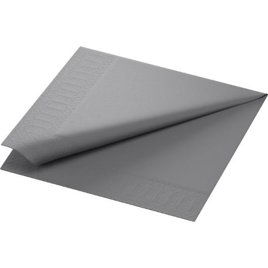 Servett 3-lags 40x40cm granitgrå 125/fp